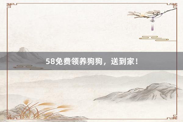 58免费领养狗狗，送到家！
